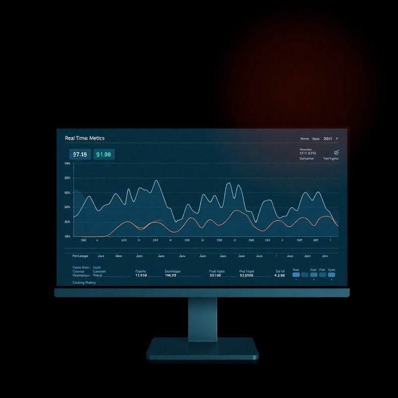 Ekran s real-time metrikama i grafikonima